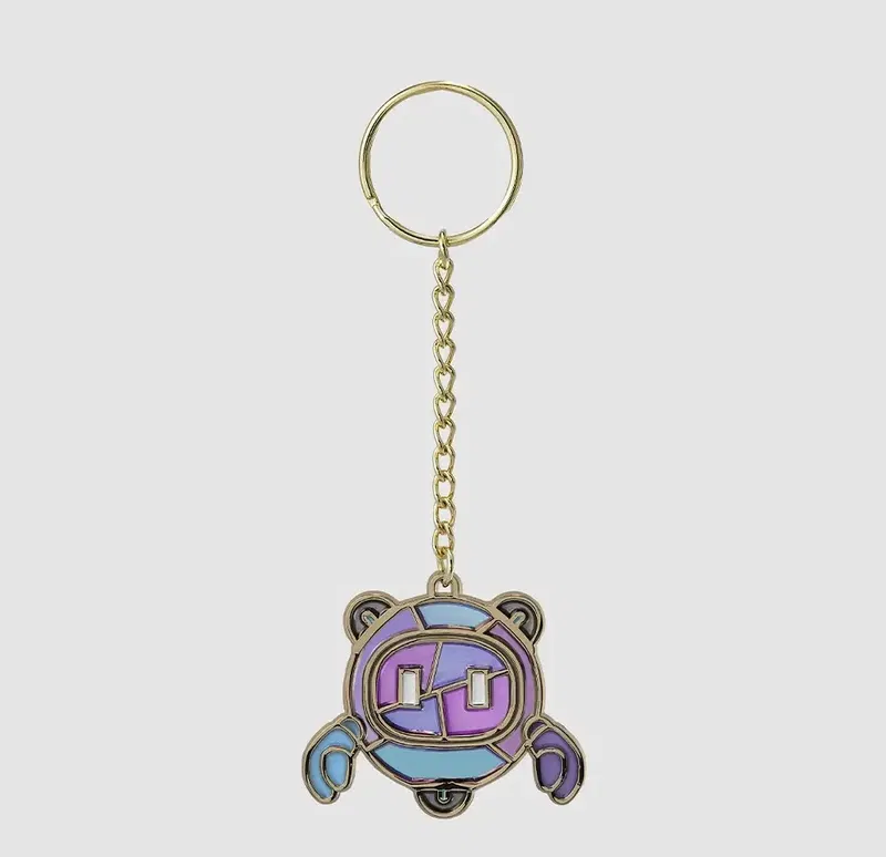 Final Fantasy XIV Stained Glass Style Key Chain Outrunner image 1