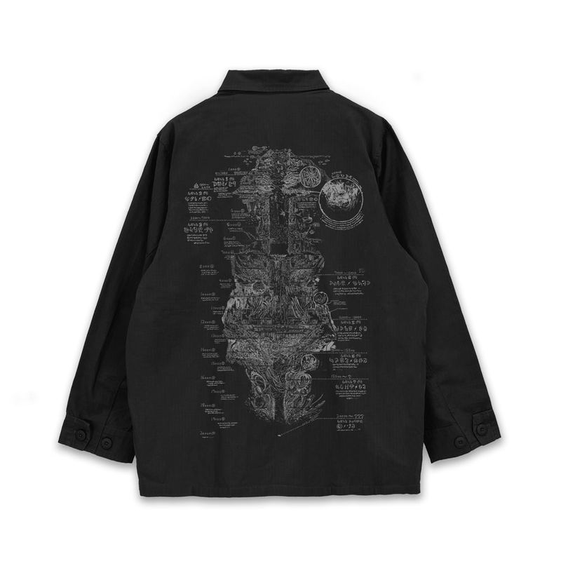 Made In Abyss: The Golden City Of The Scorching Sun - Abyss Map Fatigue Jacket Ver.2.0 (Black | Size M) image 1