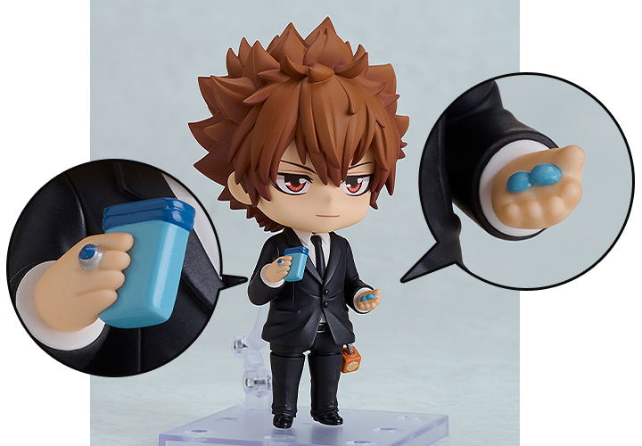 Nendoroid No. 2950 Reborn!: Sawada Tsunayoshi Black Suit Ver. [GSC Online Shop Limited Ver.] image 2
