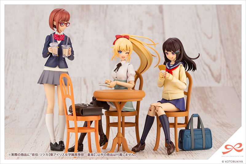 Sousai Shojo Teien 1/10 Scale Plastic Model Kit: Saeki Ritsuka St. Iris Gakuen Girls' High School Summer Clothes (Re-run) image 17