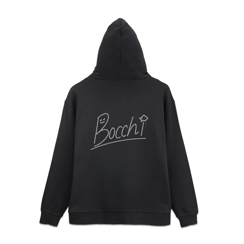 Anime Bocchi The Rock! - Bocchi-chan's Autograph Zip Hoodie (Black | Size XXL) image 1