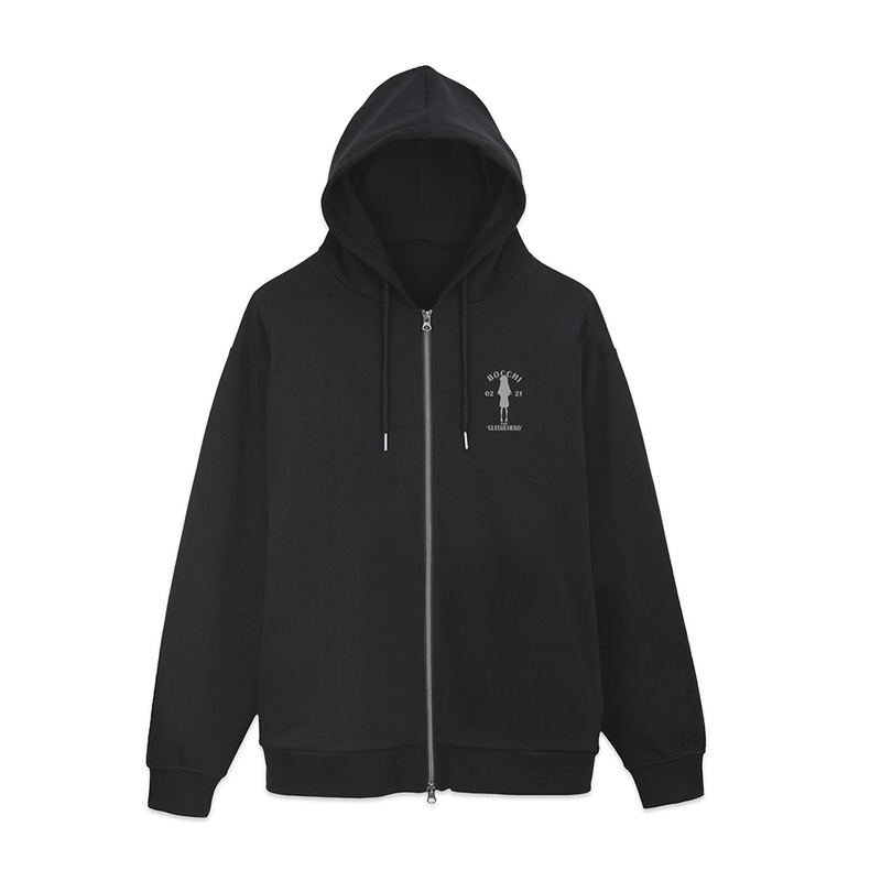 Anime Bocchi The Rock! - Bocchi-chan's Autograph Zip Hoodie (Black | Size XXL) image 2