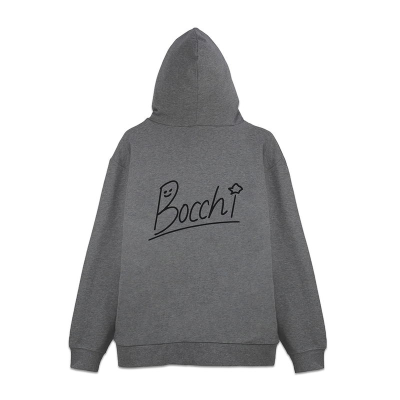 Anime Bocchi The Rock! - Bocchi-chan's Autograph Zip Hoodie (Mix Gray | Size XL) image 1