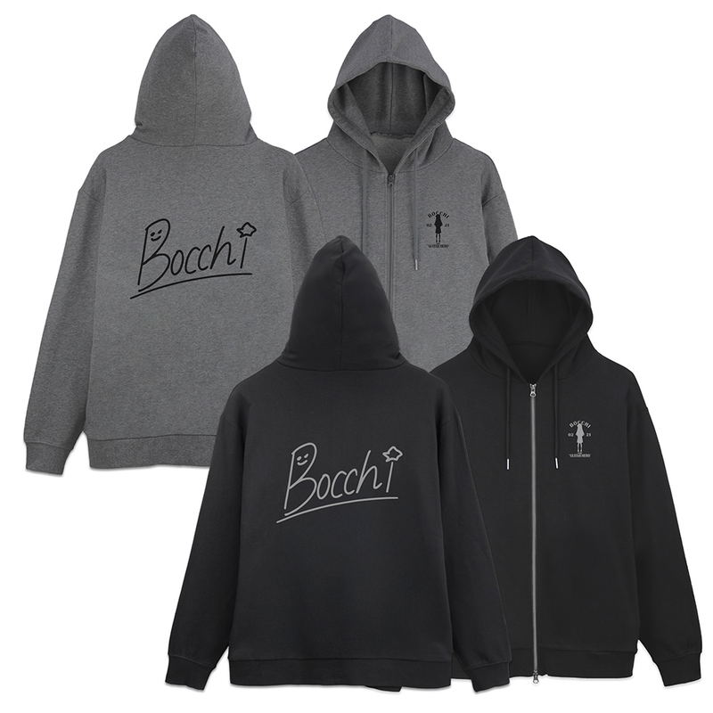 Anime Bocchi The Rock! - Bocchi-chan's Autograph Zip Hoodie (Mix Gray | Size XL) image 4