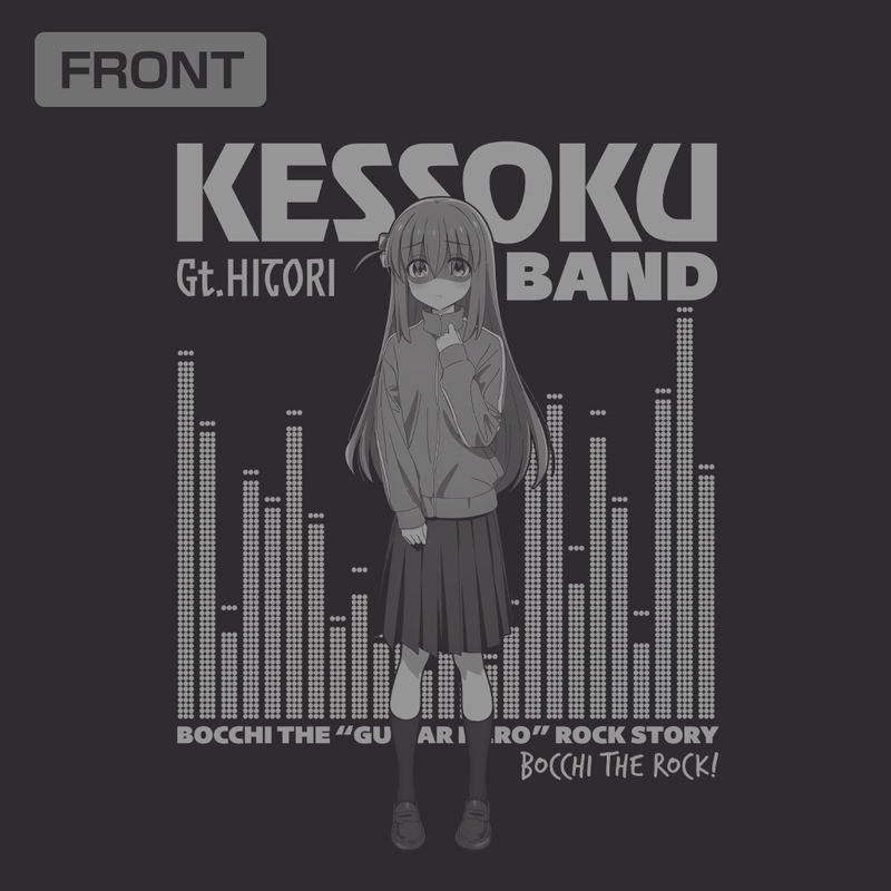 Anime Bocchi The Rock! - Gotoh Hitori Ribbed Long Sleeve T-shirt (Black | Size S) image 2