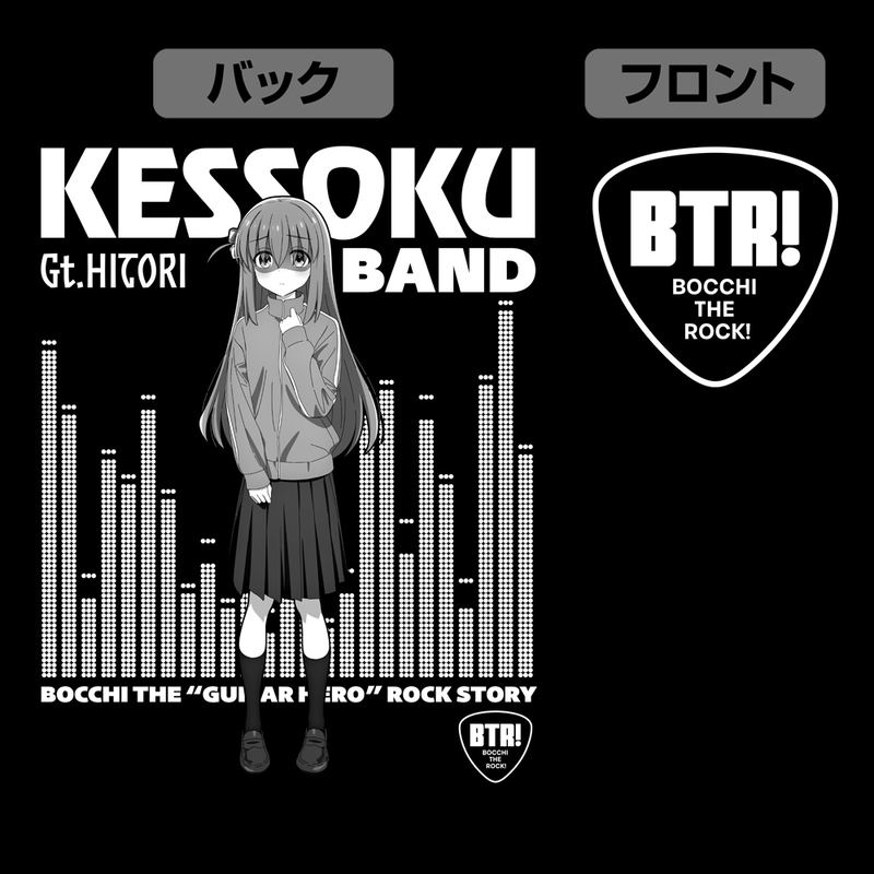 Anime Bocchi The Rock! - Gotoh Hitori Zip Hoodie (Mix Gray | Size M) image 3