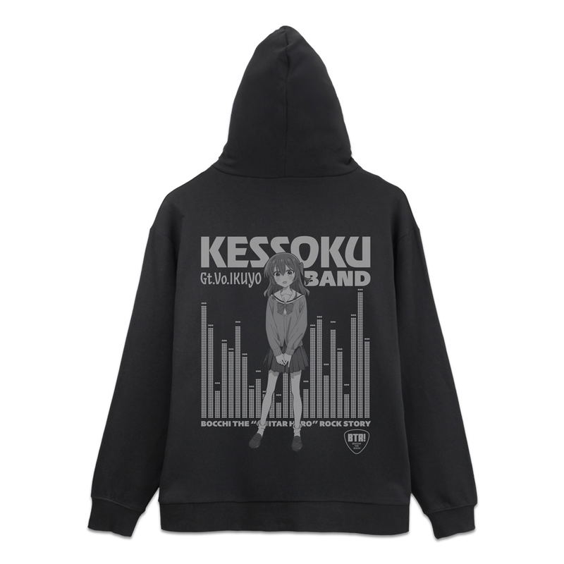 Anime Bocchi The Rock! - Kita Ikuyo Zip Hoodie (Black | Size M) image 1