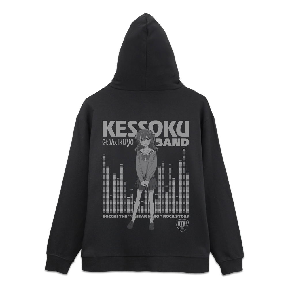 Anime Bocchi The Rock! - Kita Ikuyo Zip Hoodie (Black | Size XXL)