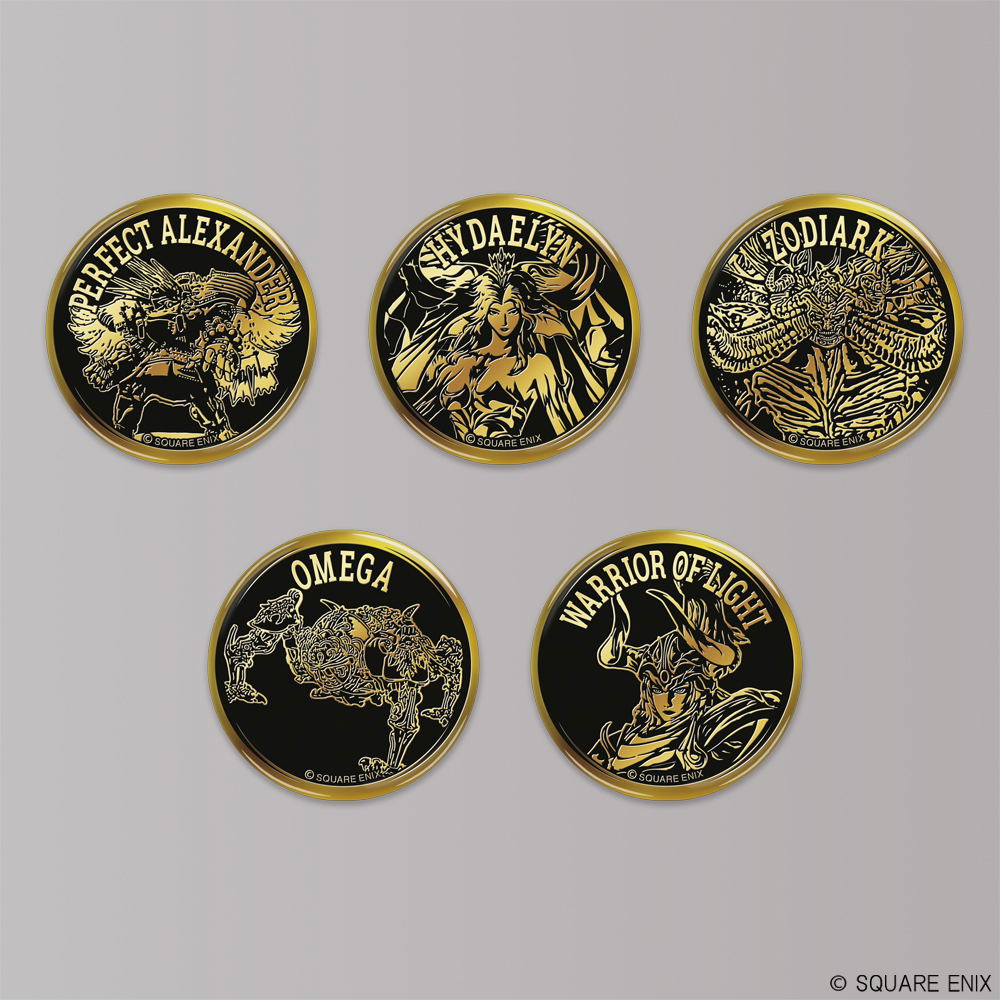 Final Fantasy XIV Golden Badge Collection (Set of 10 Pieces)