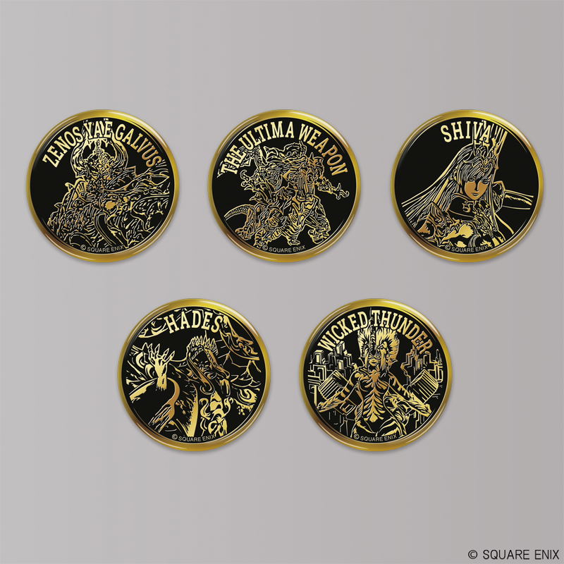 Final Fantasy XIV Golden Badge Collection (Set of 10 Pieces) image 3