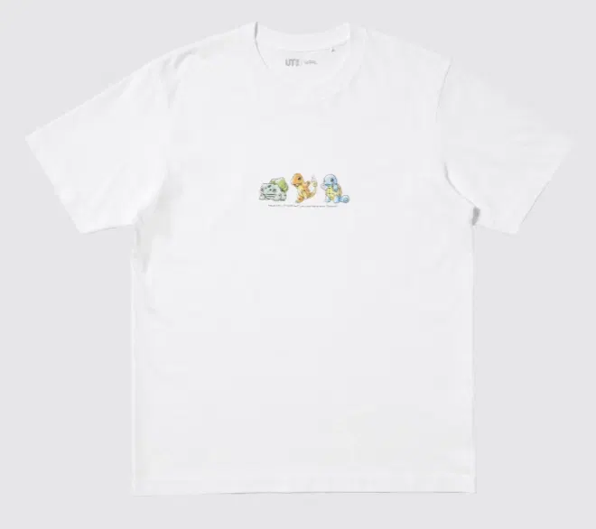 UT Pokémon Characters Graphic T-Shirt (White | Size M) image 1
