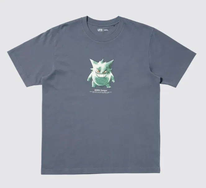 UT Pokémon Gengar Graphic T-Shirt (Gray | Size M) image 1