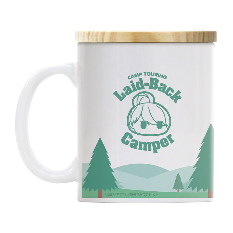 Yuru Camp Season 3 - Original Illustration Of Shima Rin Full Color Mug With Lid Taking A Break On The Bike Ver. image 3