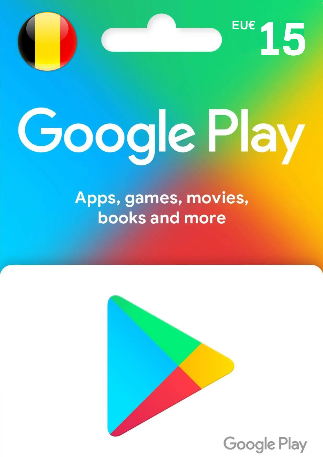 Google Play EUR 15 Gift Card | Belgium Account digital — Import Game Deal
