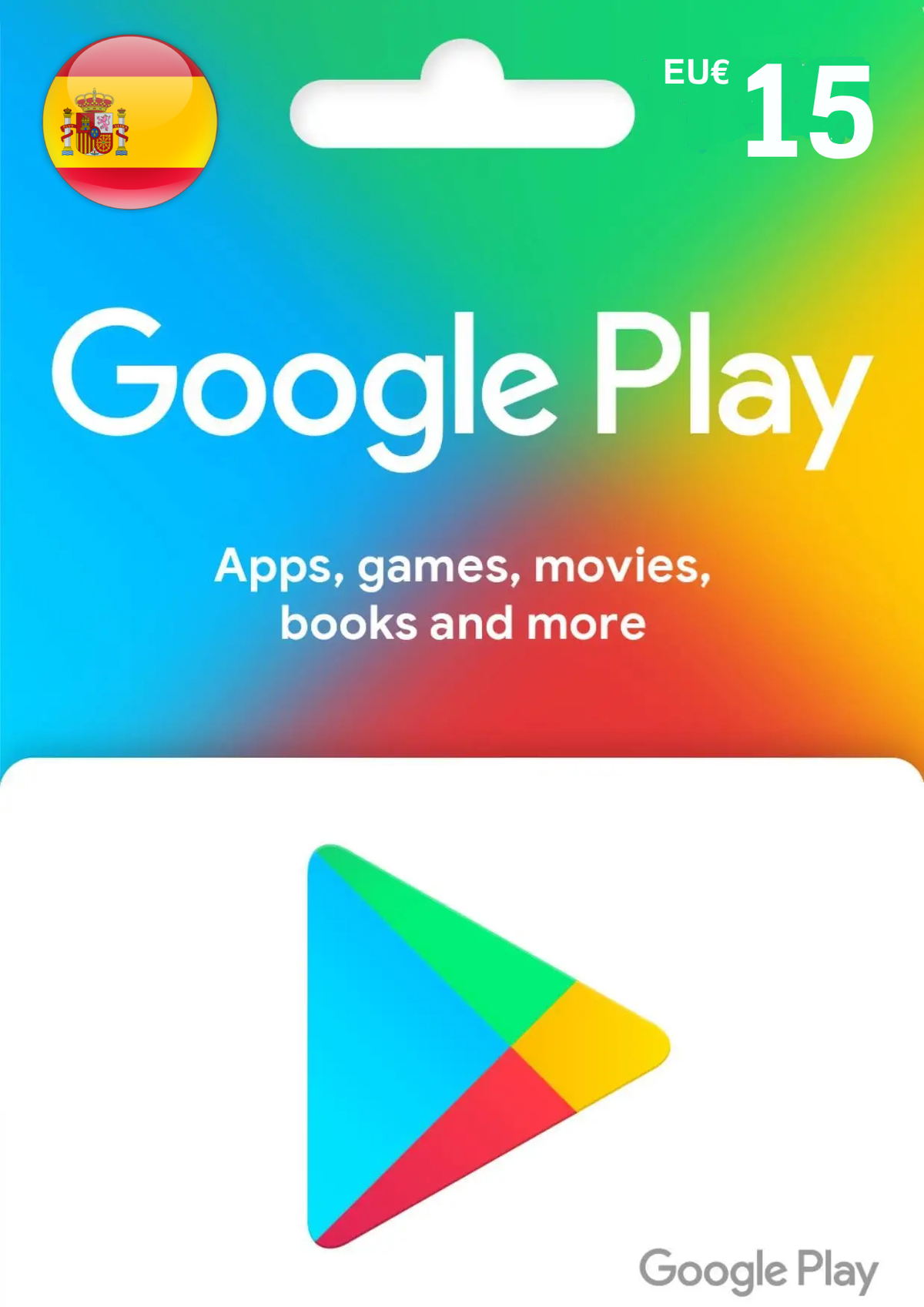 Google Play EUR 15 Gift Card | Spain Account digital