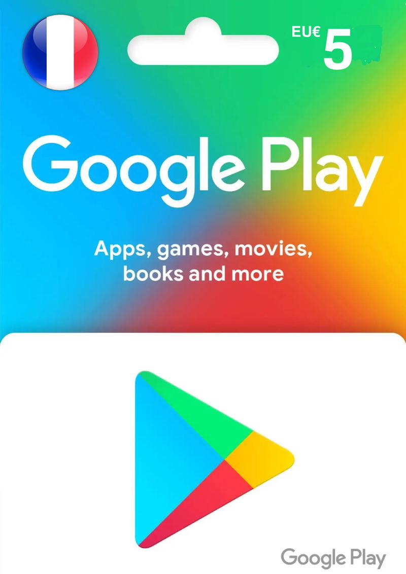 Google Play EUR 5 Gift Card | France Account <span class="ext ext_digital">digital</span> image 1