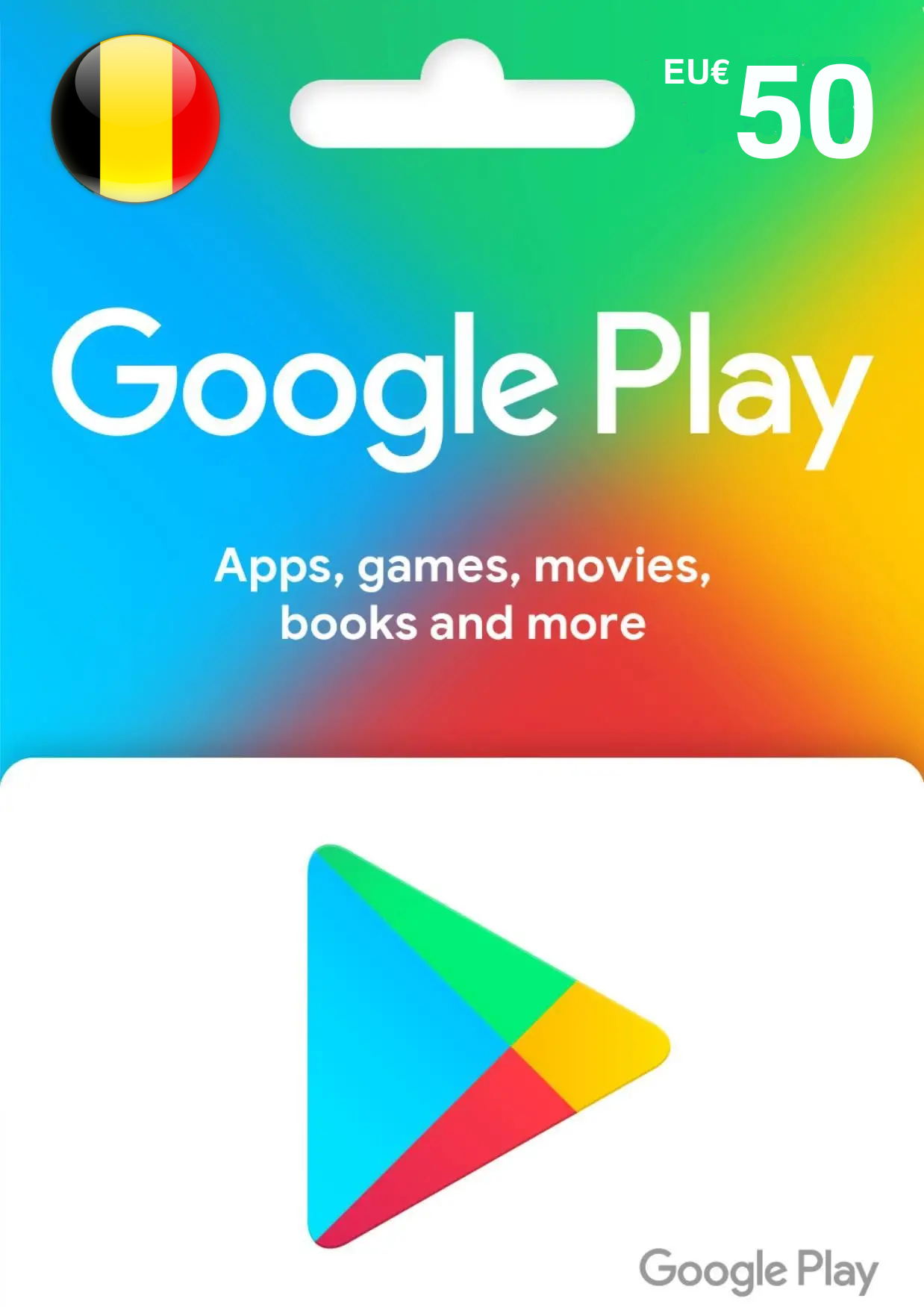 Google Play EUR 50 Gift Card | Belgium Account digital — Import Game Deal