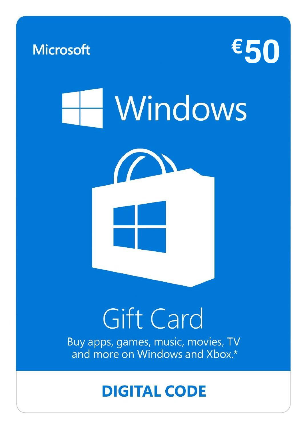 Microsoft Windows Store Gift Card (EUR 50) digital — Import Game Deal