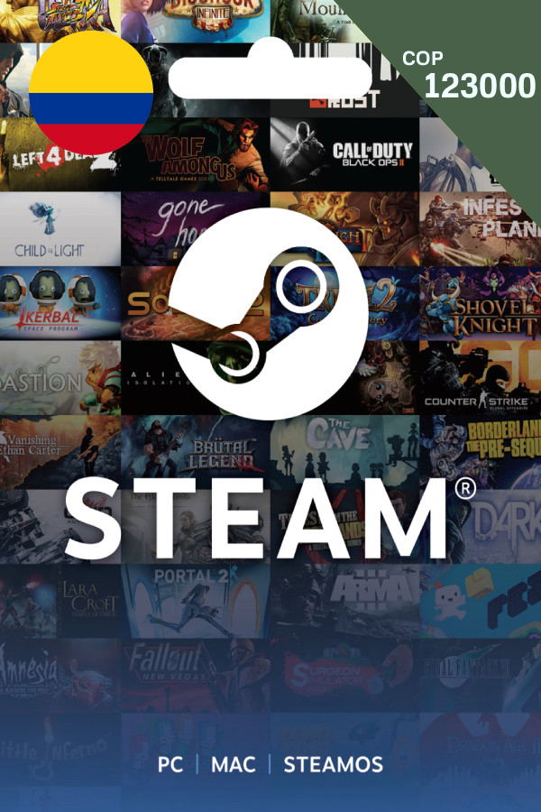 Steam Gift Card (COP 123000 | For Colombia Currency Only) <span class="ext" style="background-color: #2a475e; color: #FFFFFF;">STEAM</span> <span class="ext ext_digital">digital</span> image 1