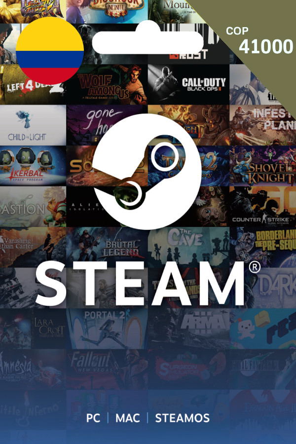 Steam Gift Card (COP 41000 | For Colombia Currency Only) STEAM digital — Import Game Deal