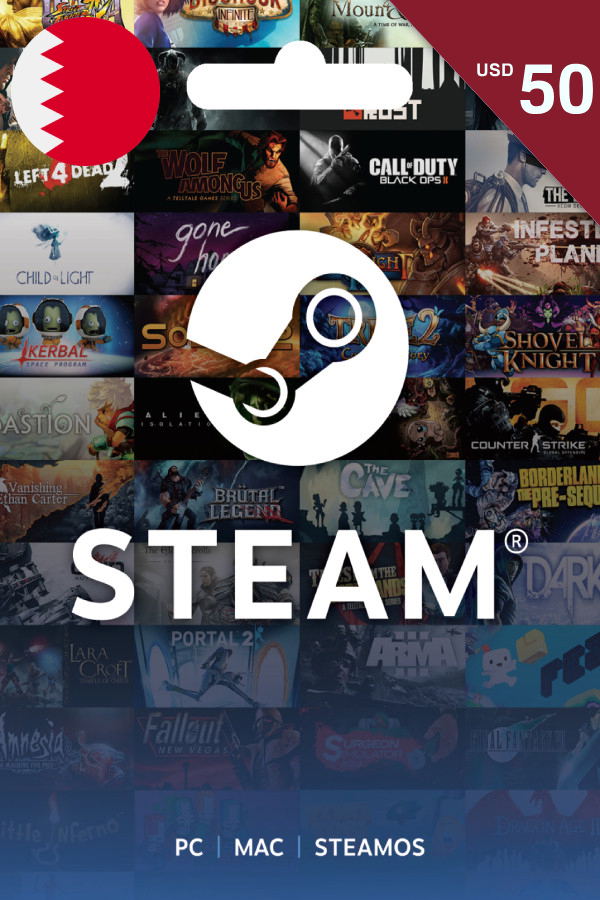 Steam Gift Card (USD 50 | For Bahrain Currency Only) <span class="ext" style="background-color: #2a475e; color: #FFFFFF;">STEAM</span> <span class="ext ext_digital">digital</span> image 1