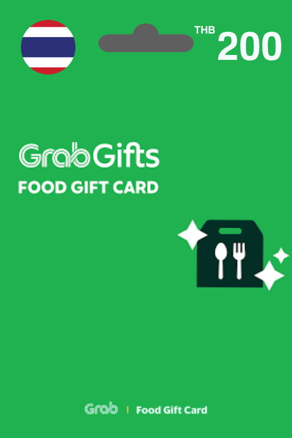 GrabFood Gift Card 200 THB | Thailand Account digital — Import Game Deal