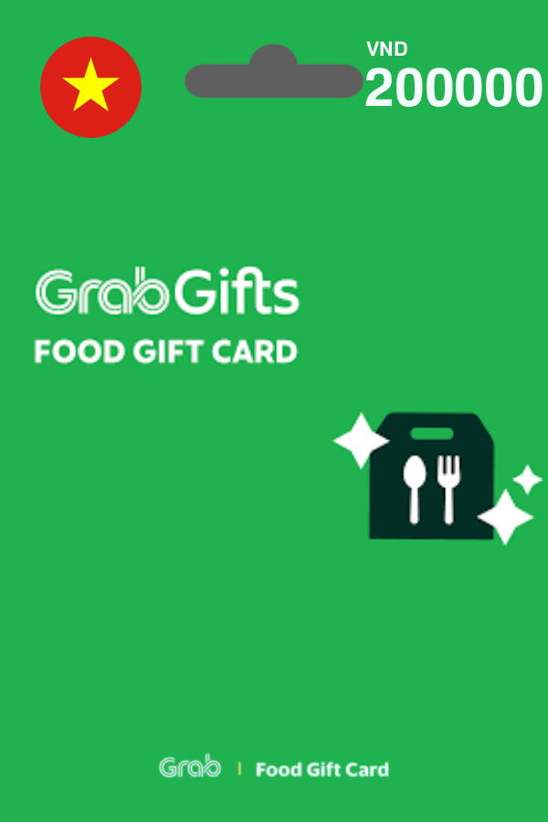 GrabFood Gift Card 200,000 VND | Vietnam Account digital — Import Game Deal