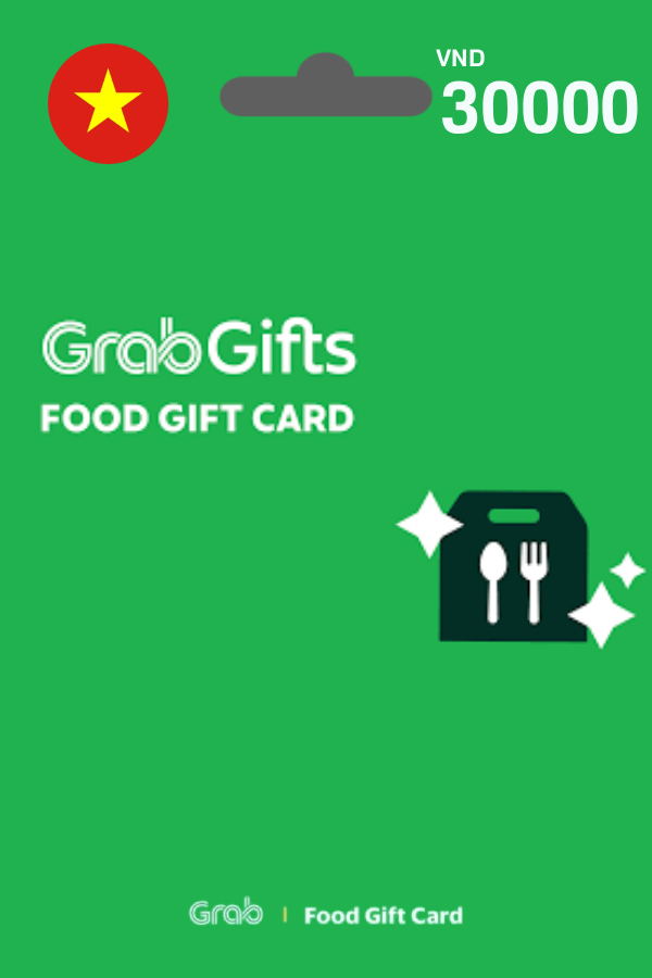 GrabFood Gift Card 30,000 VND | Vietnam Account digital — Import Game Deal