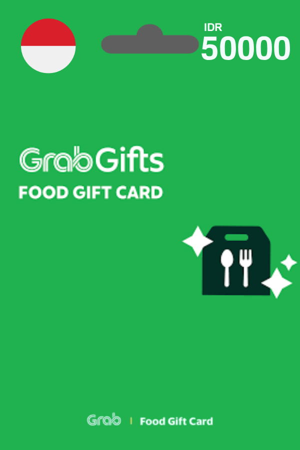 GrabFood Gift Card 50,000 IDR | Indonesia Account digital — Import Game Deal