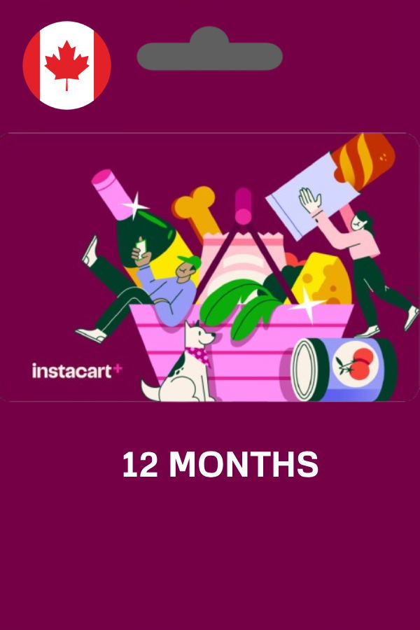 Instacart+ 12 Month Membership | Canada Account digital — Import Game Deal