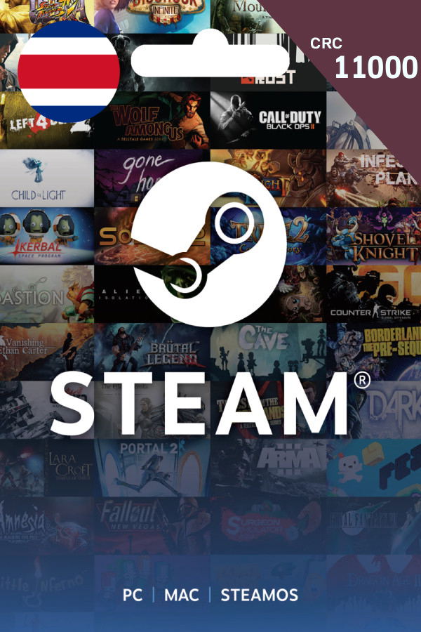 Steam Gift Card (CRC 11000 | For Costa Rica Currency Only) STEAM digital — Import Game Deal