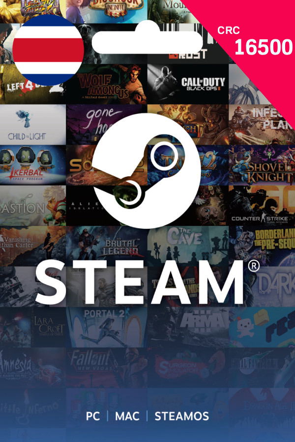 Steam Gift Card (CRC 16500 | For Costa Rica Currency Only) <span class="ext" style="background-color: #2a475e; color: #FFFFFF;">STEAM</span> <span class="ext ext_digital">digital</span> image 1