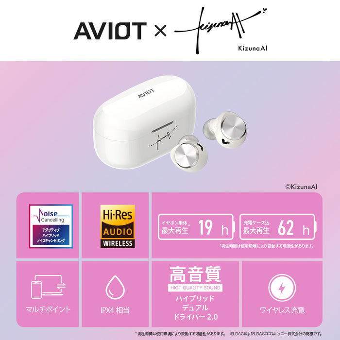 Aviot x KizunaAI Wireless Earphones 対応 Android, iOS