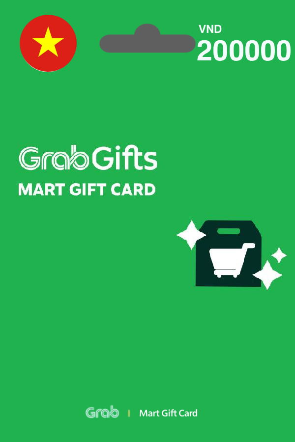 GrabMart Gift Card 200,000 VND | Vietnam Account digital — Import Game Deal