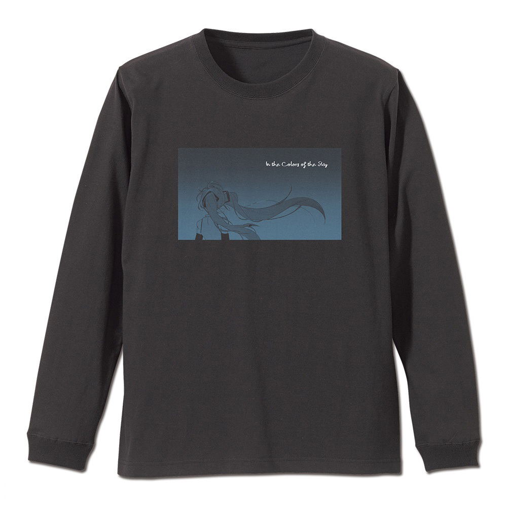 Hatsune Miku Ribbed Long Sleeve T-shirt Shiori Minato Ver. (Sumi | Size XL)