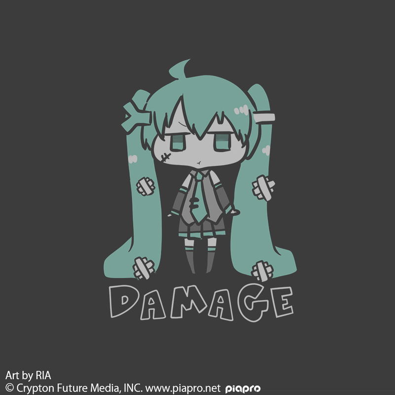 Hatsune Miku T-shirt Ria Ver. (Sumi | Size M) image 2