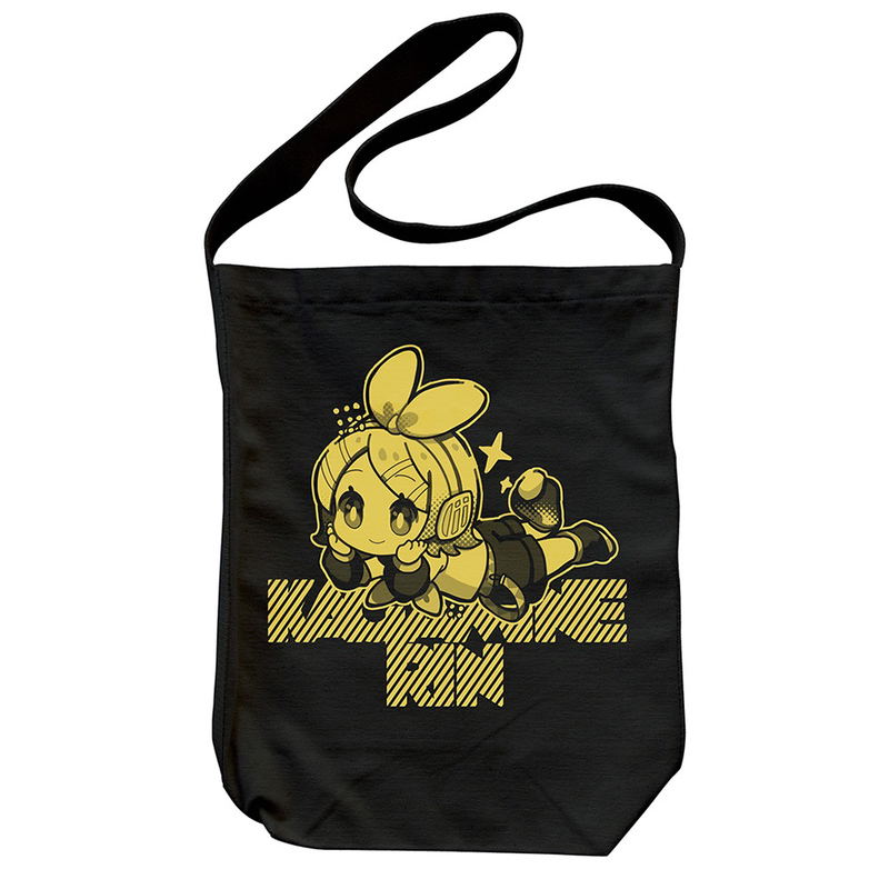 Kagamine Rin Shoulder Tote Bag Uniu Ver. (Black) image 1