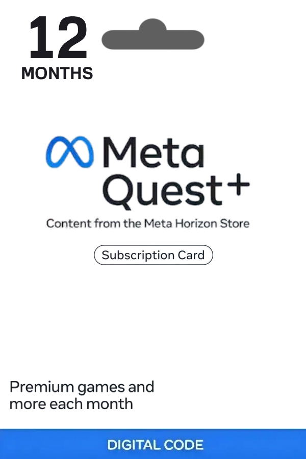 Meta Quest+ 12 Month Subscription Gift Card | US Account digital — Import Game Deal