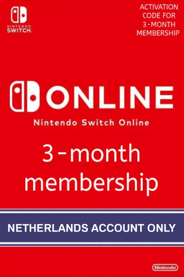 Nintendo Switch Online 3 Month Individual Membership | Netherlands Account digital — Import Game Deal