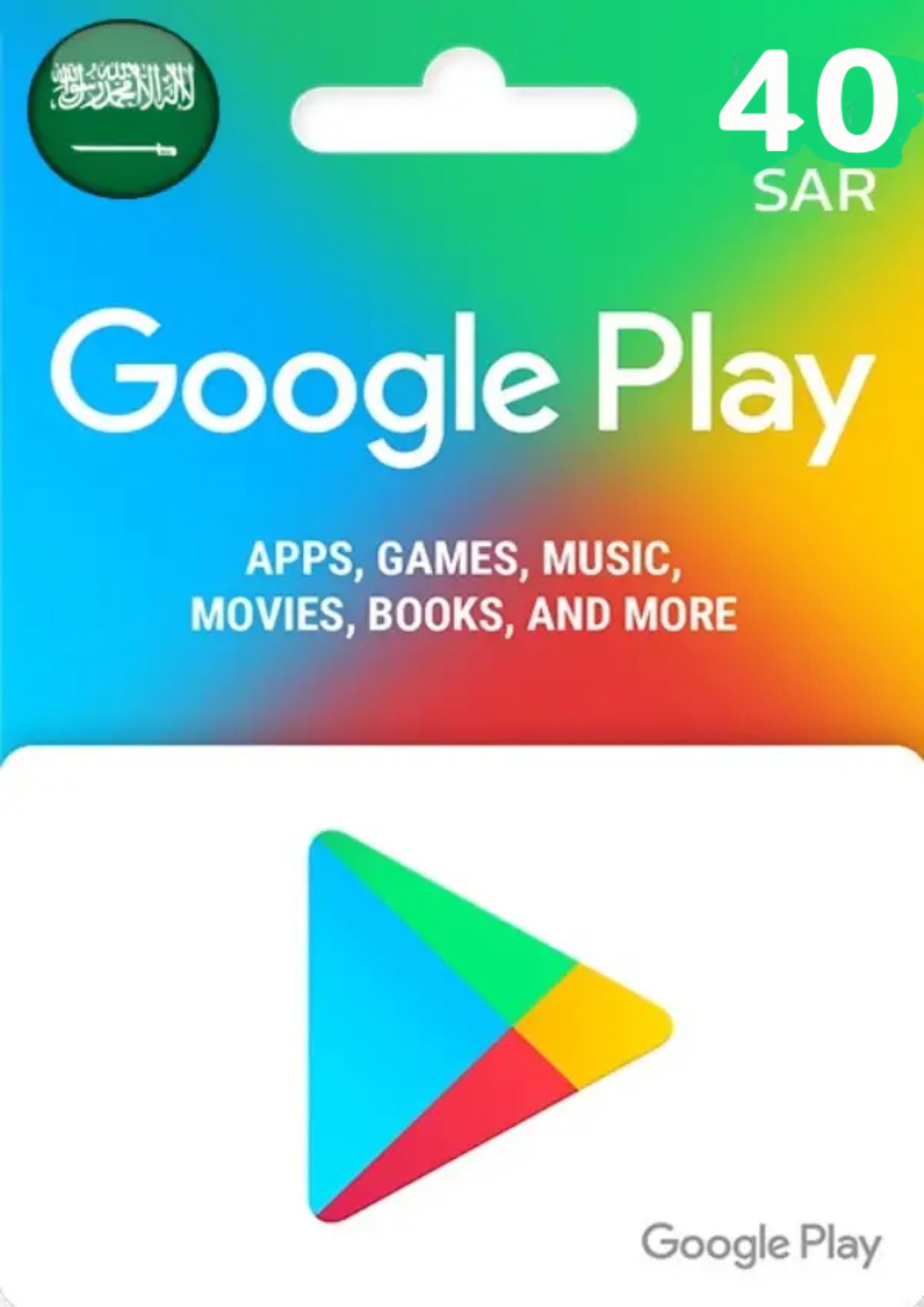 Google Play SAR 40 Gift Card | Saudi Arabia Account digital — Import Game Deal