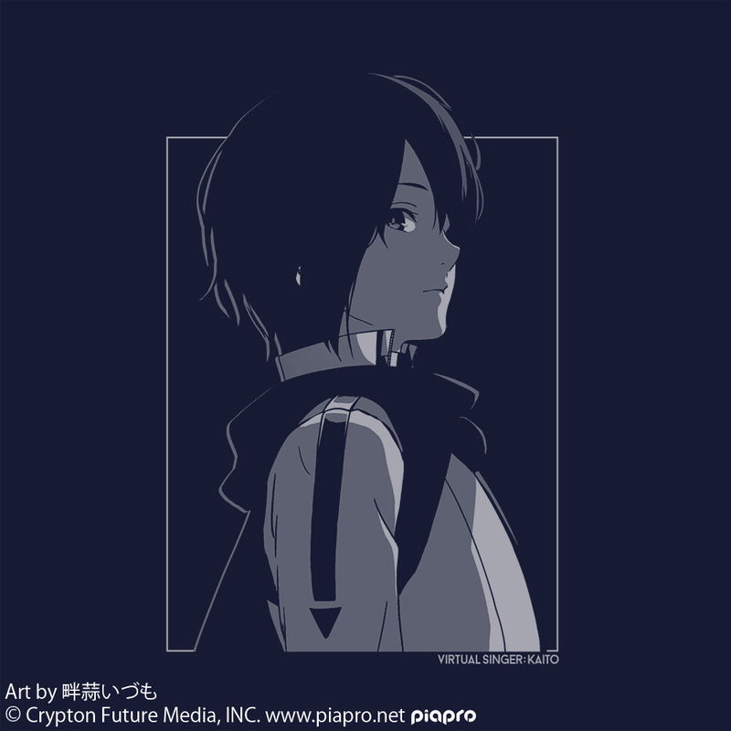 Kaito T-shirt Abiru Izumo Ver. (Navy | Size XL) image 2