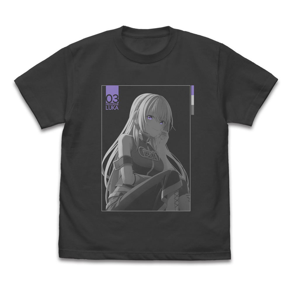 Megurine Luka T-shirt Hinata Mizuiro Ver. (Sumi | Size L)