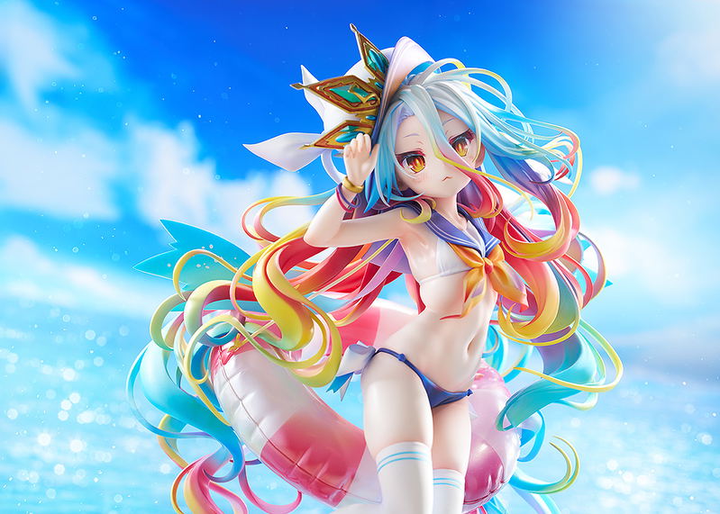 No Game No Life 1/7 Scale Pre-Painted Figure: Shiro Sailor-Style Swimsuit Ver. image 10