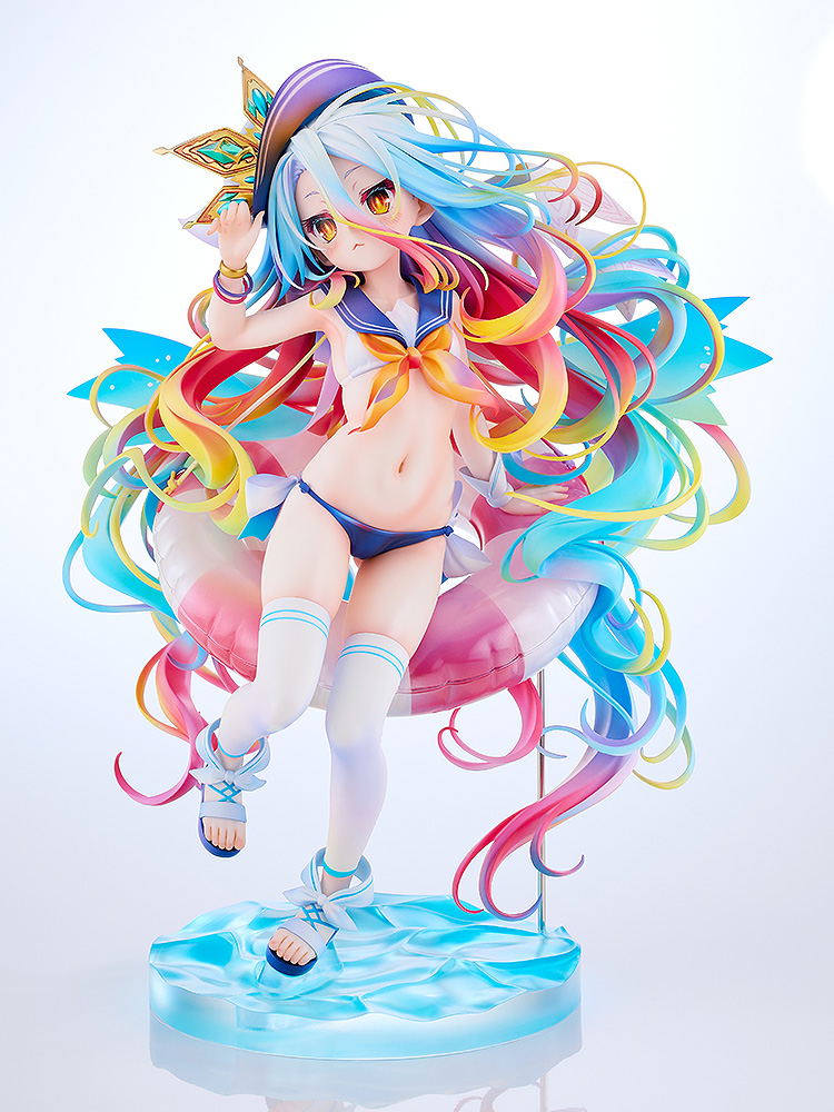 No Game No Life 1/7 Scale Pre-Painted Figure: Shiro Sailor-Style Swimsuit Ver. image 3