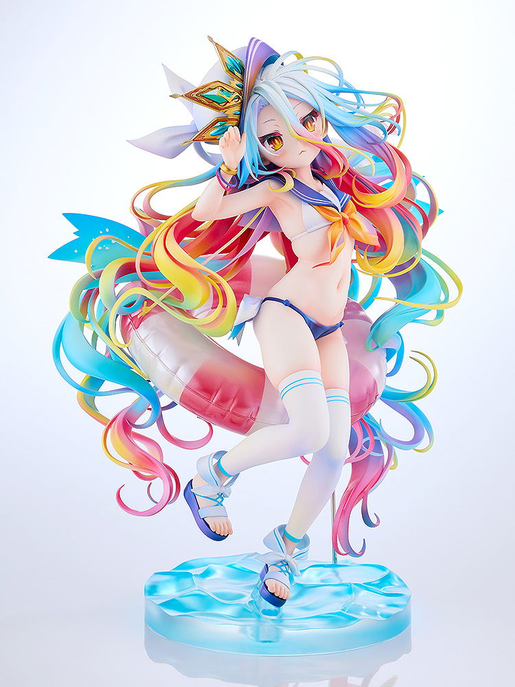 No Game No Life 1/7 Scale Pre-Painted Figure: Shiro Sailor-Style Swimsuit Ver. image 4
