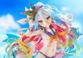 No Game No Life 1/7 Scale Pre-Painted Figure: Shiro Sailor-Style Swimsuit Ver. thumbnail 8