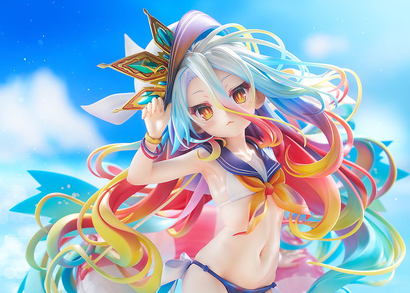 No Game No Life 1/7 Scale Pre-Painted Figure: Shiro Sailor-Style Swimsuit Ver. image 8