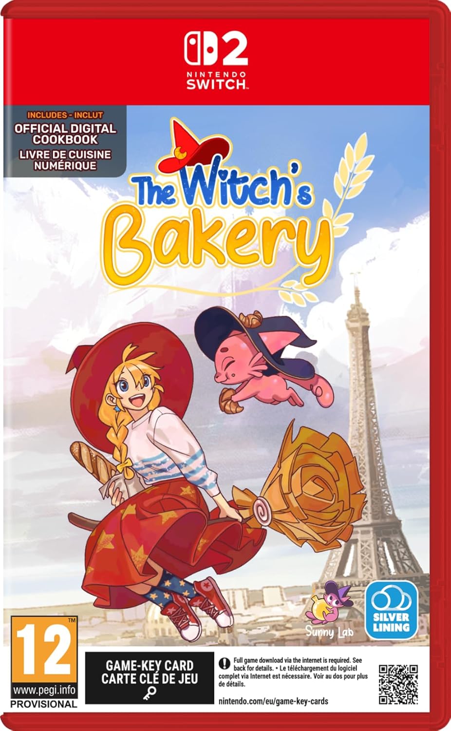 The Witch's Bakery Game Key Cart for Nintendo Switch