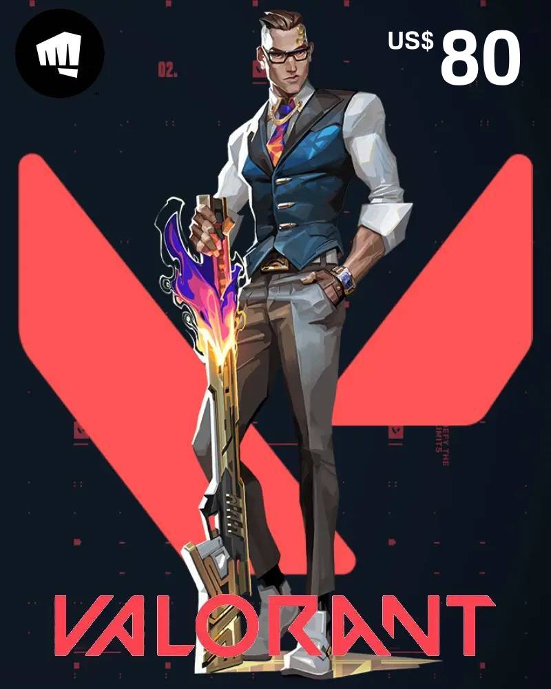 Valorant Gift Card USD 80 | US Account digital — Import Game Deal