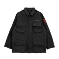Armored Trooper Votoms - Red Shoulder Custom Fatigue Jacket (Black | Size L) thumbnail 2
